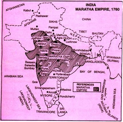 India Maratha Empire, 1760