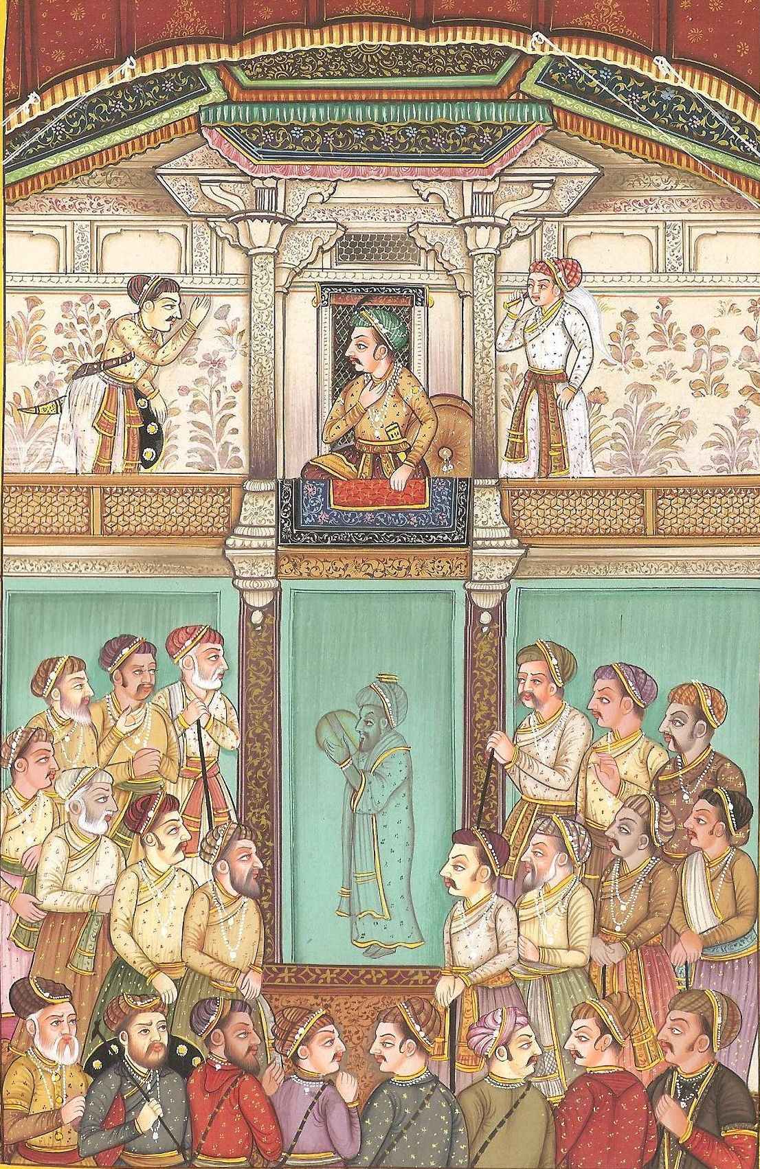 Mughal Empire Miniature Painting Rare Handmade Emperor Jahangir ...