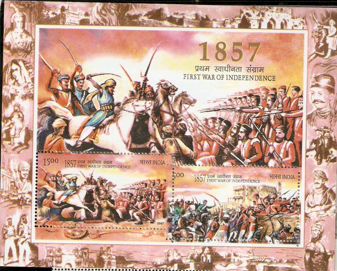 Se-Tenant,Miniature Sheet-1857 First War Of Independence-Error ...